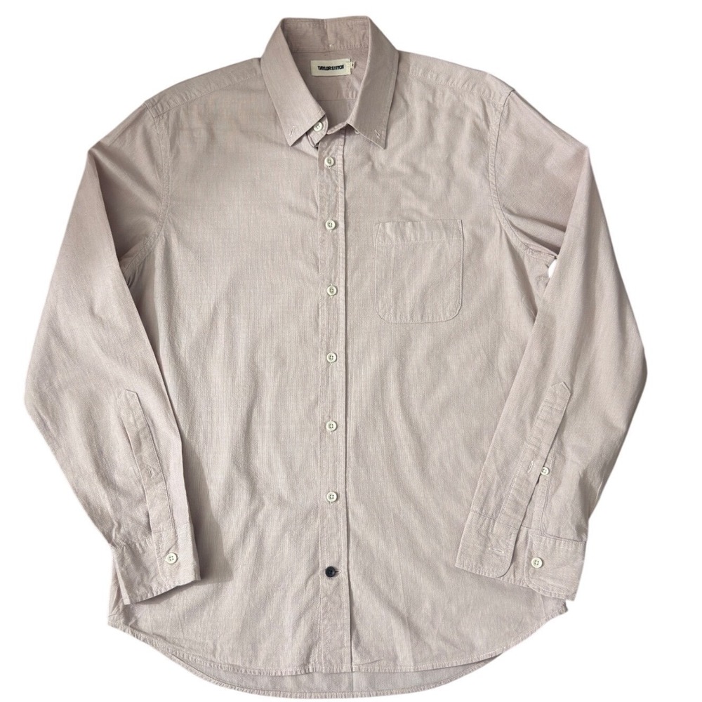 Taylor Stitch Men's Long-Sleeve Button-Down Shirt - 40 Light Beige